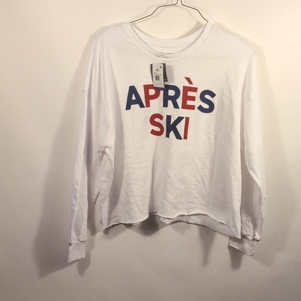 NWT Grayson Threads Graphic Sweatshirt Cropped Plus 2XL Cozy